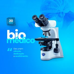 Dia do Biomédico Eles unem Ciência, Dedicação e Acolhimento Social Media PSD Editável