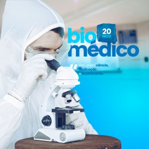 Eles Unem Ciência, Dedicação e Acolhimento Feliz Dia do Biomédico Social Media PSD Editável
