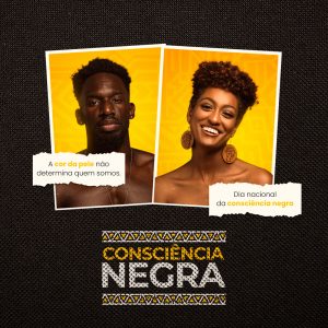 A Cor da Pele Não Determina Quem Somos Dia da Consciência Negra Social Media PSD Editável