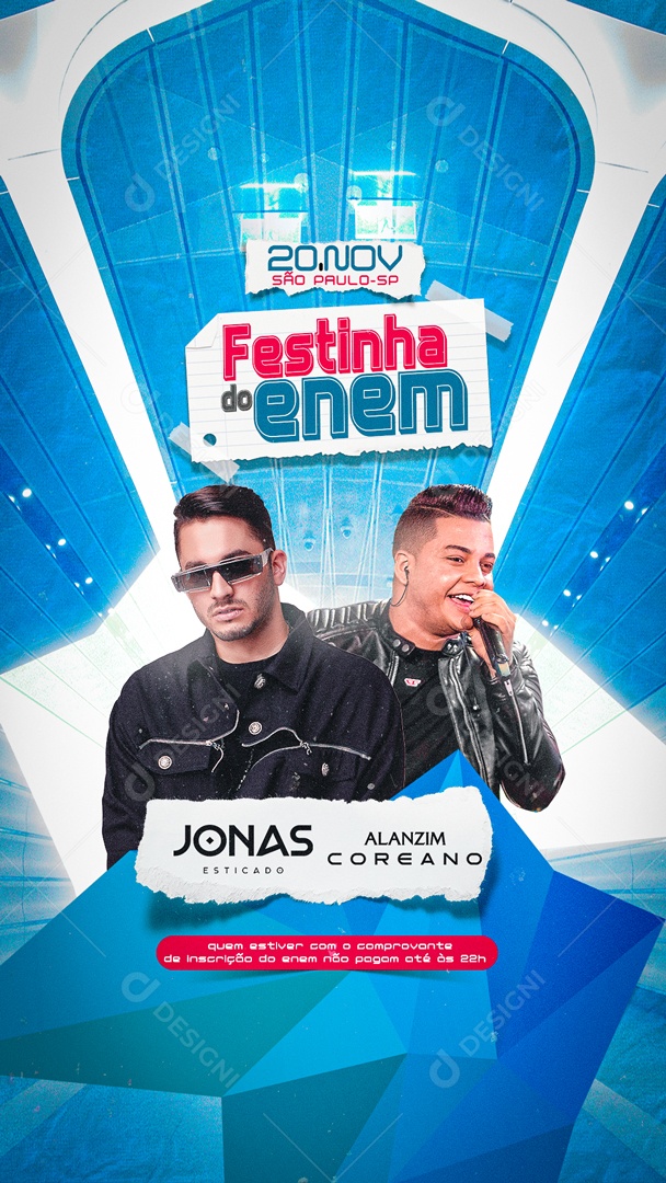 Story Flyer Festinha do Enem Social Media PSD Editável