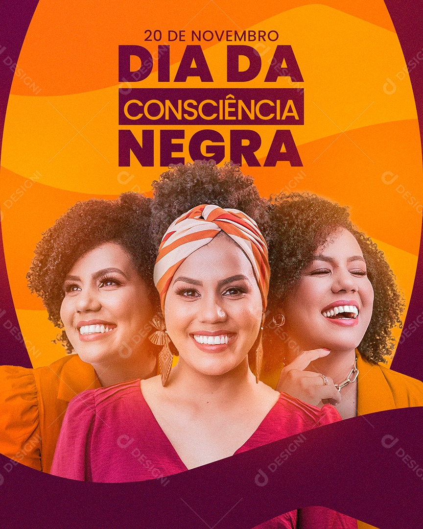 Dia da Consciência Negra 20 de Novembro Social Media PSD Editável