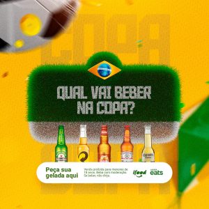 Qual Vai Beber na Copa Cervejaria Social Media PSD Editável