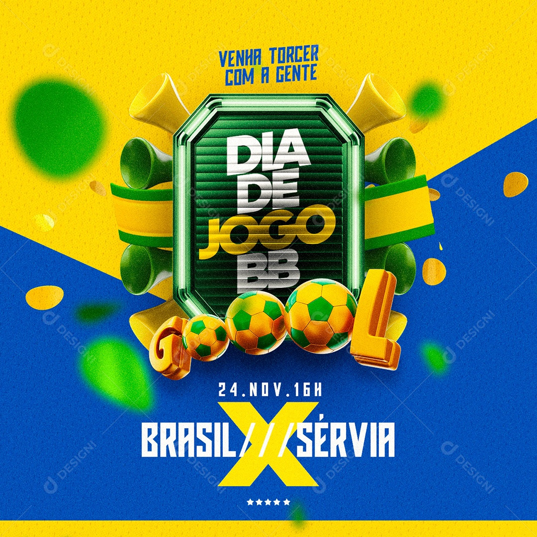 Social Media Cervejaria Dia de Jogo BB PSD Editável