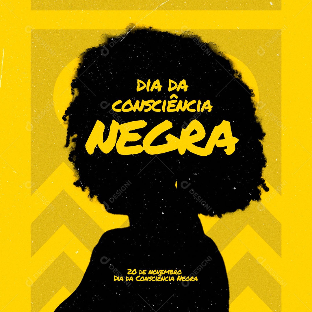 Dia da Consciência Negra 20 de Novembro Social Media PSD Editável