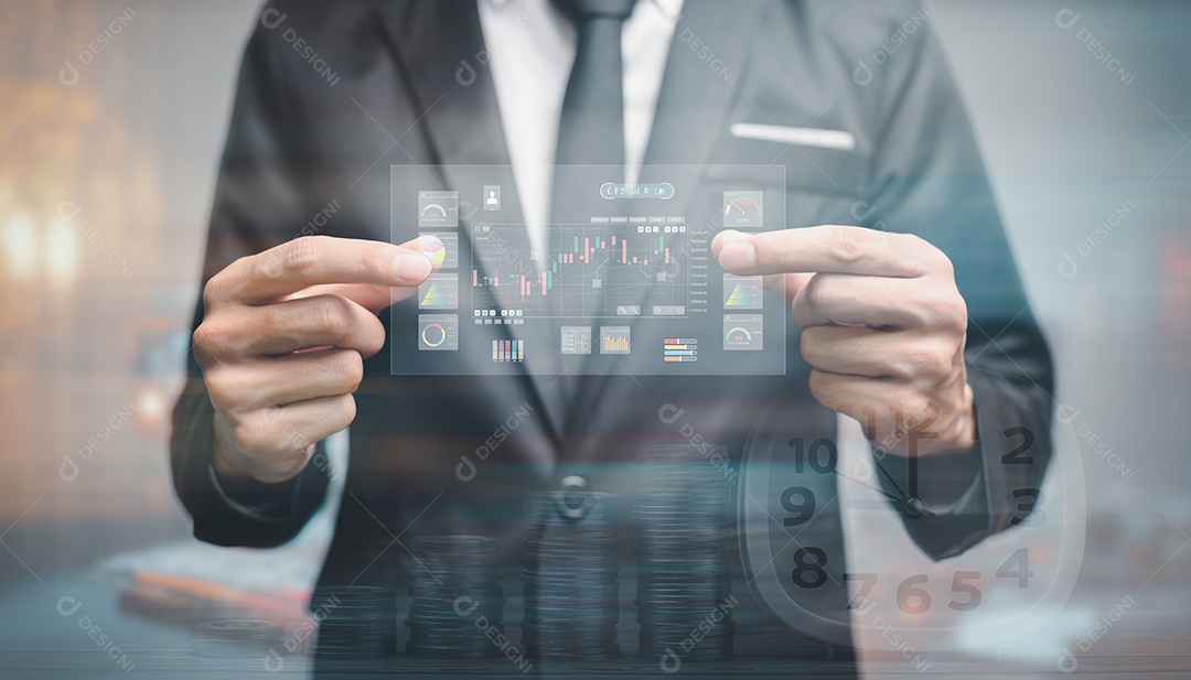 Câmbio, transferência de dinheiro, tecnologia financeira FinTech, relatório de economia