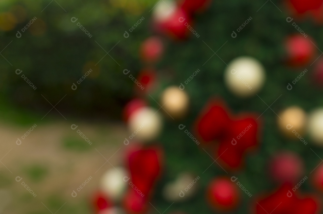 Decoração de cena de Natal Fundo desfocado para imagens de conceito de Natal
