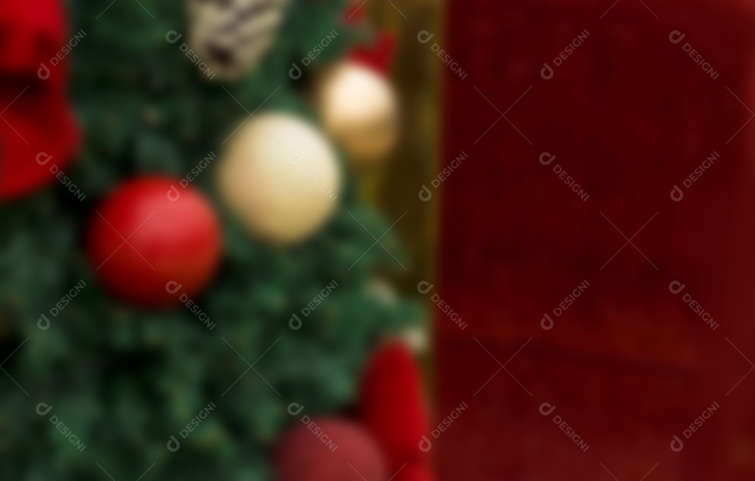 Decoração de cena de Natal Fundo desfocado para imagens de conceito de Natal