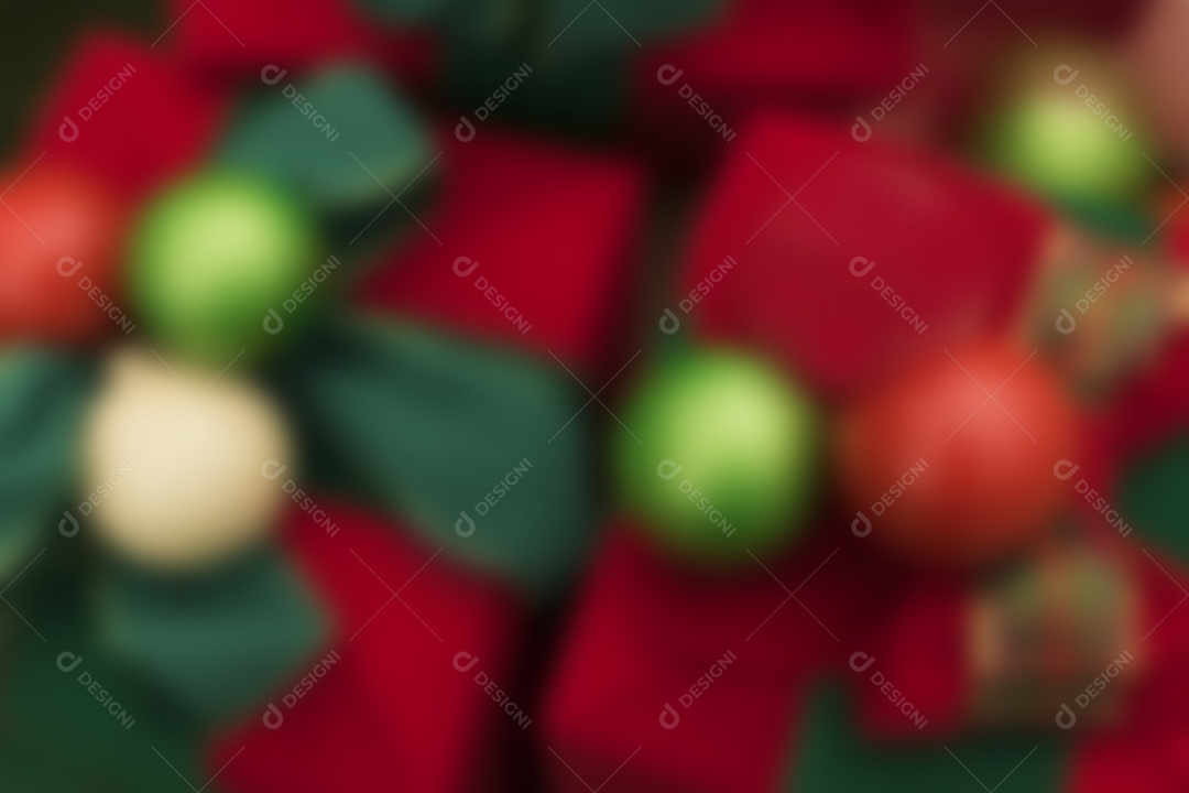 Decoração de cena de Natal Fundo desfocado para imagens de conceito de Natal