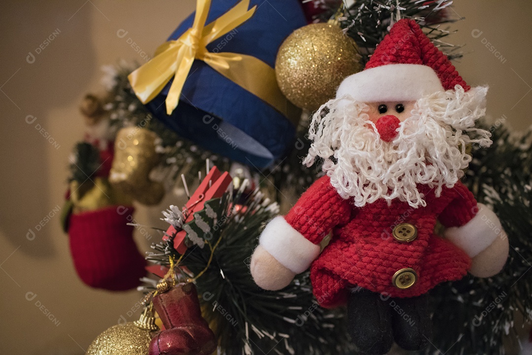 Papai Noel decoração típica de natal do Brasil.