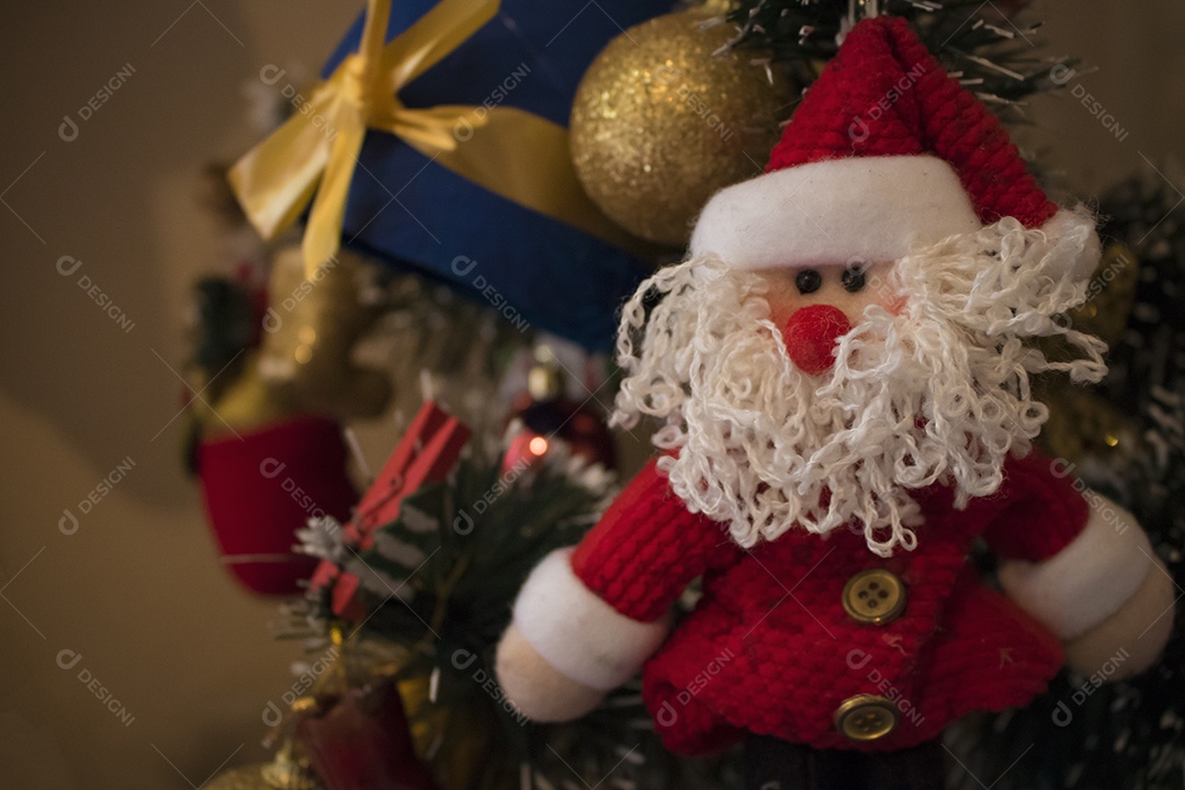 Papai Noel decoração típica de natal do Brasil.