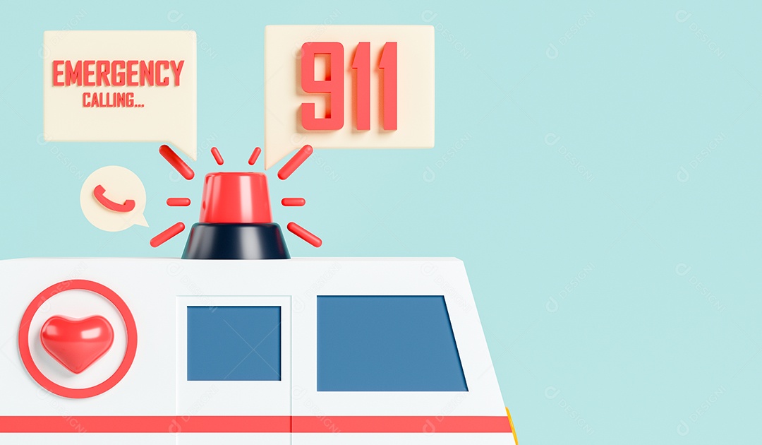 Desenho número da ambulância