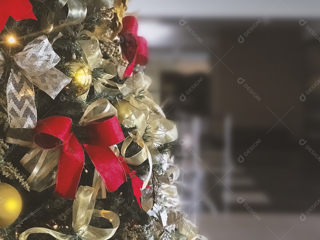 Espaço de imagem de Natal para texto. Fundo moderno do ornamento.