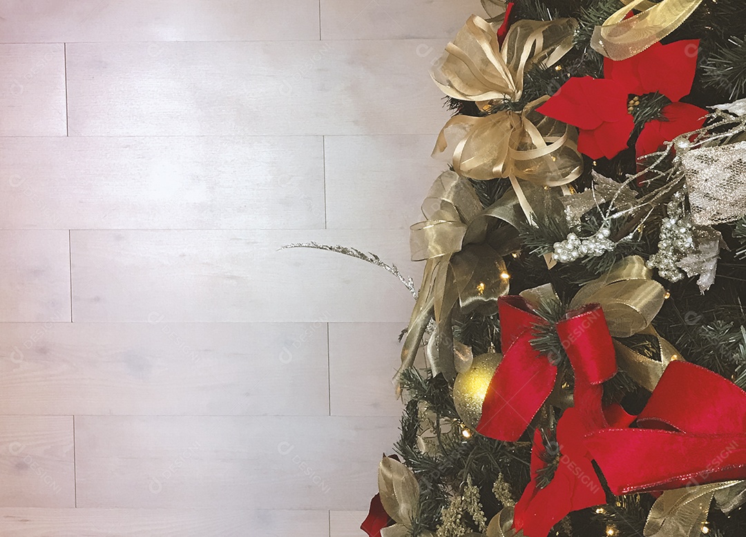 Espaço de imagem de Natal para texto. Fundo moderno do ornamento.