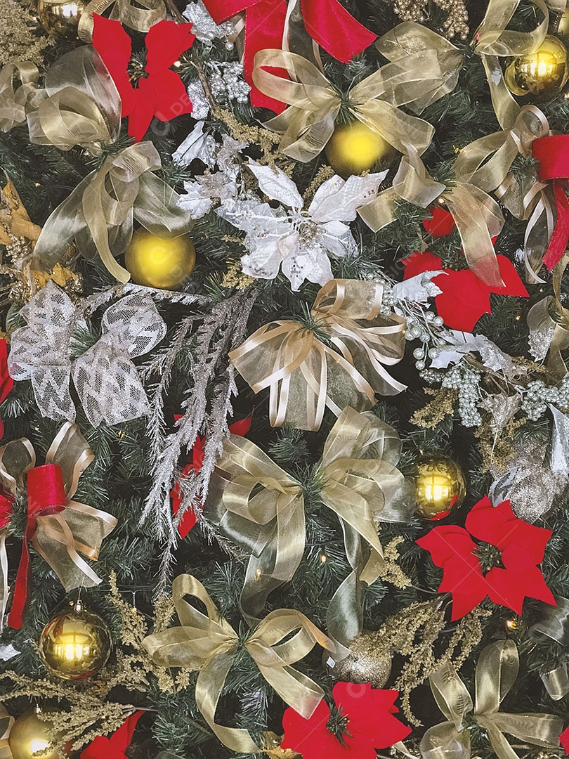 Espaço de imagem de Natal para texto. Fundo moderno do ornamento.