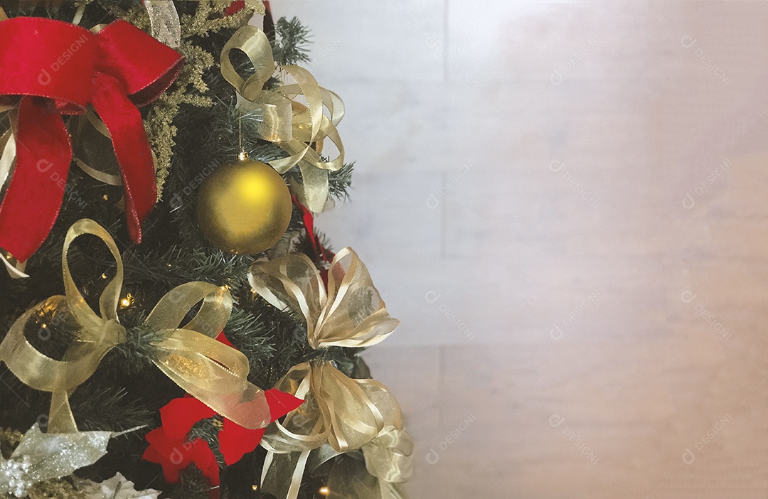 Christmas image space for text. Modern ornament background.