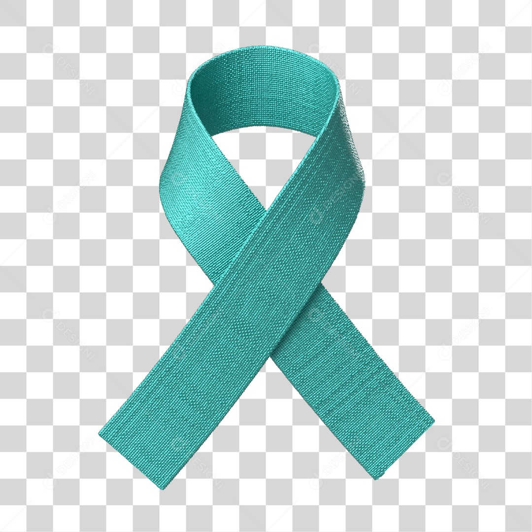 Elemento 3D Para Composição Laço Verde PNG Transparente