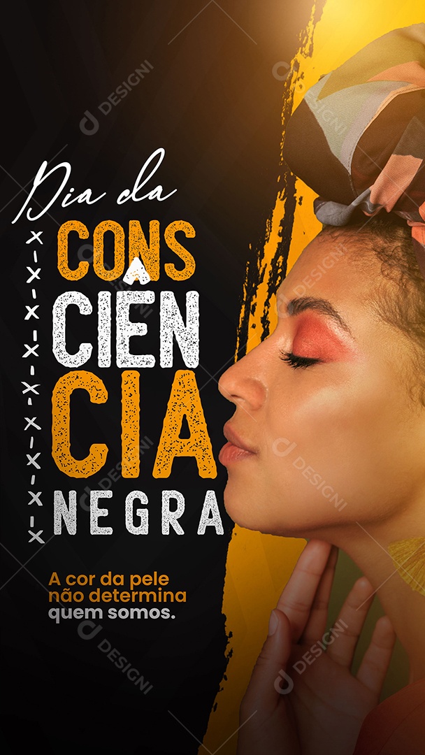 Story Dia da Consciência Negra 20 de Novembro Social Media PSD Editável
