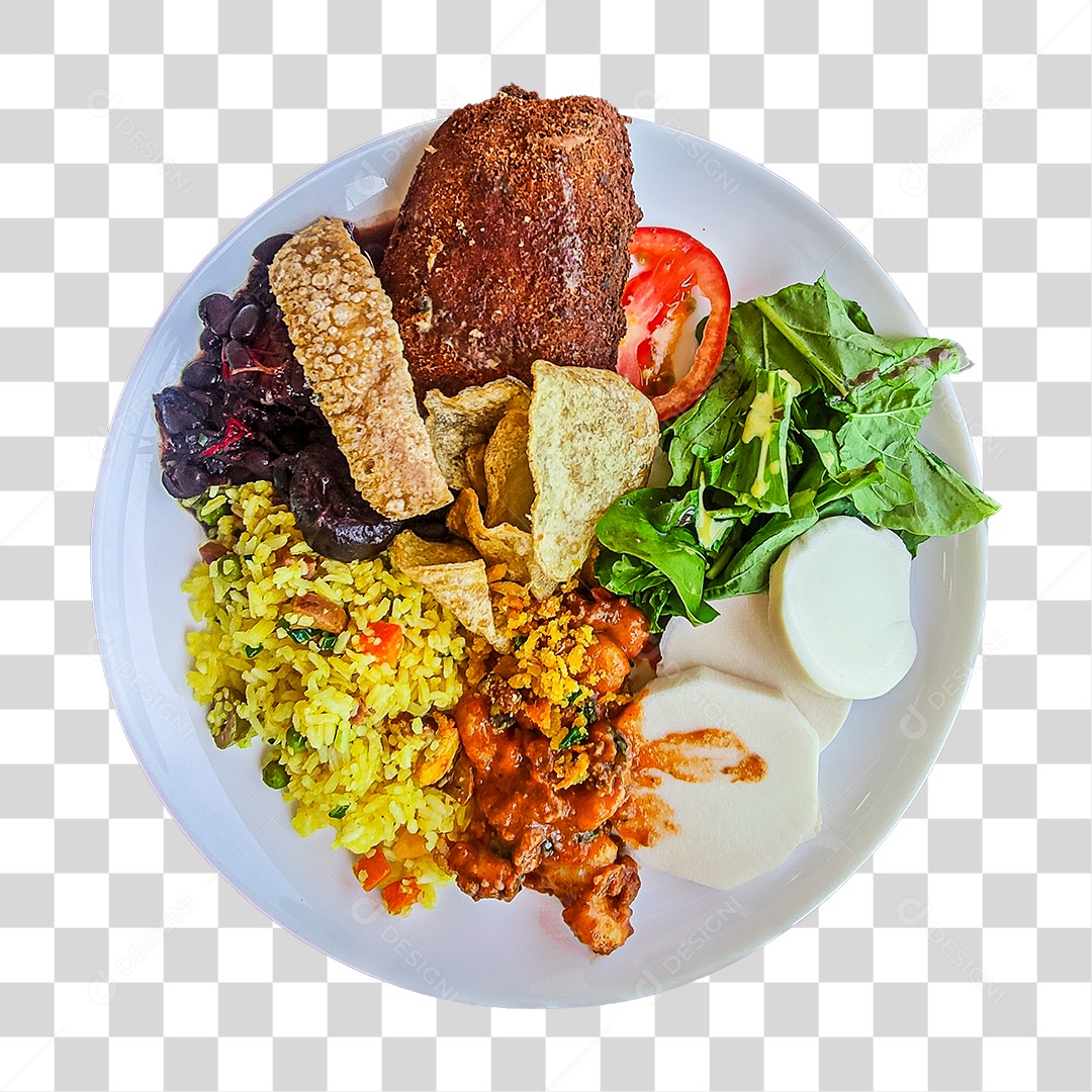 Prato de Comida Refeição PNG Transparente