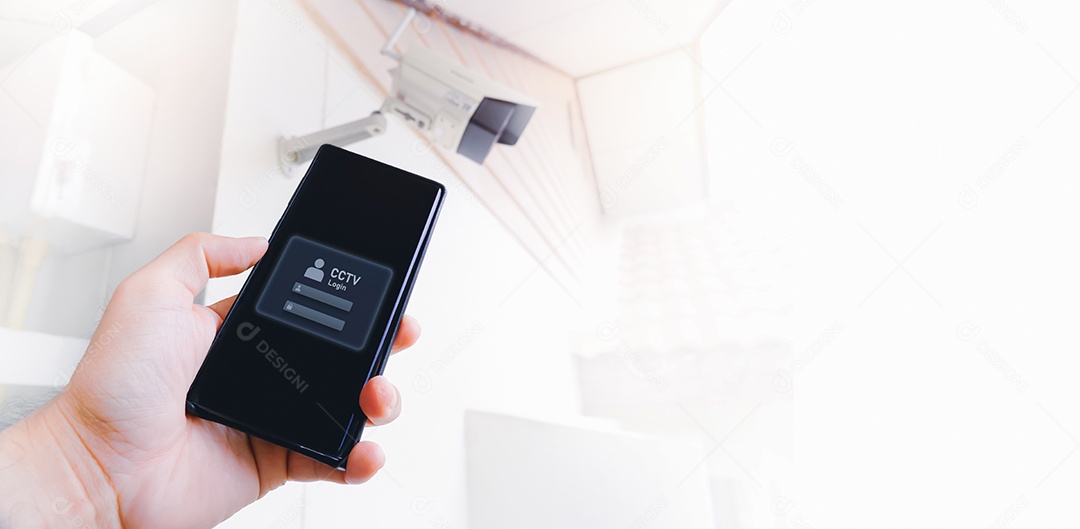 Entre no aplicativo de celular para obter uma câmera CCTV IP por conta própria