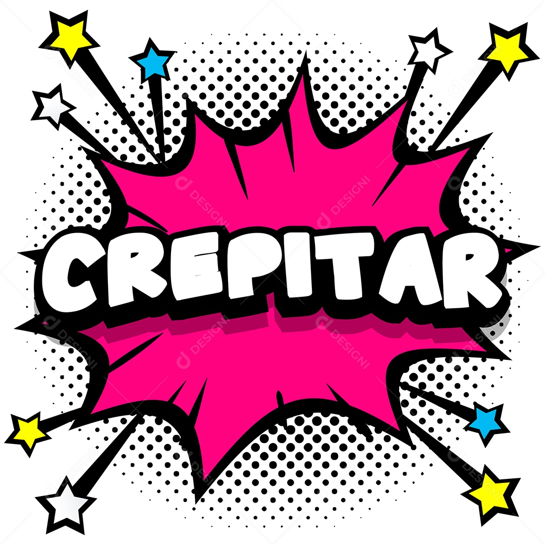 Quadrinhos Bolhas de Fala Livro Crepitar Rosa Vetor EPS