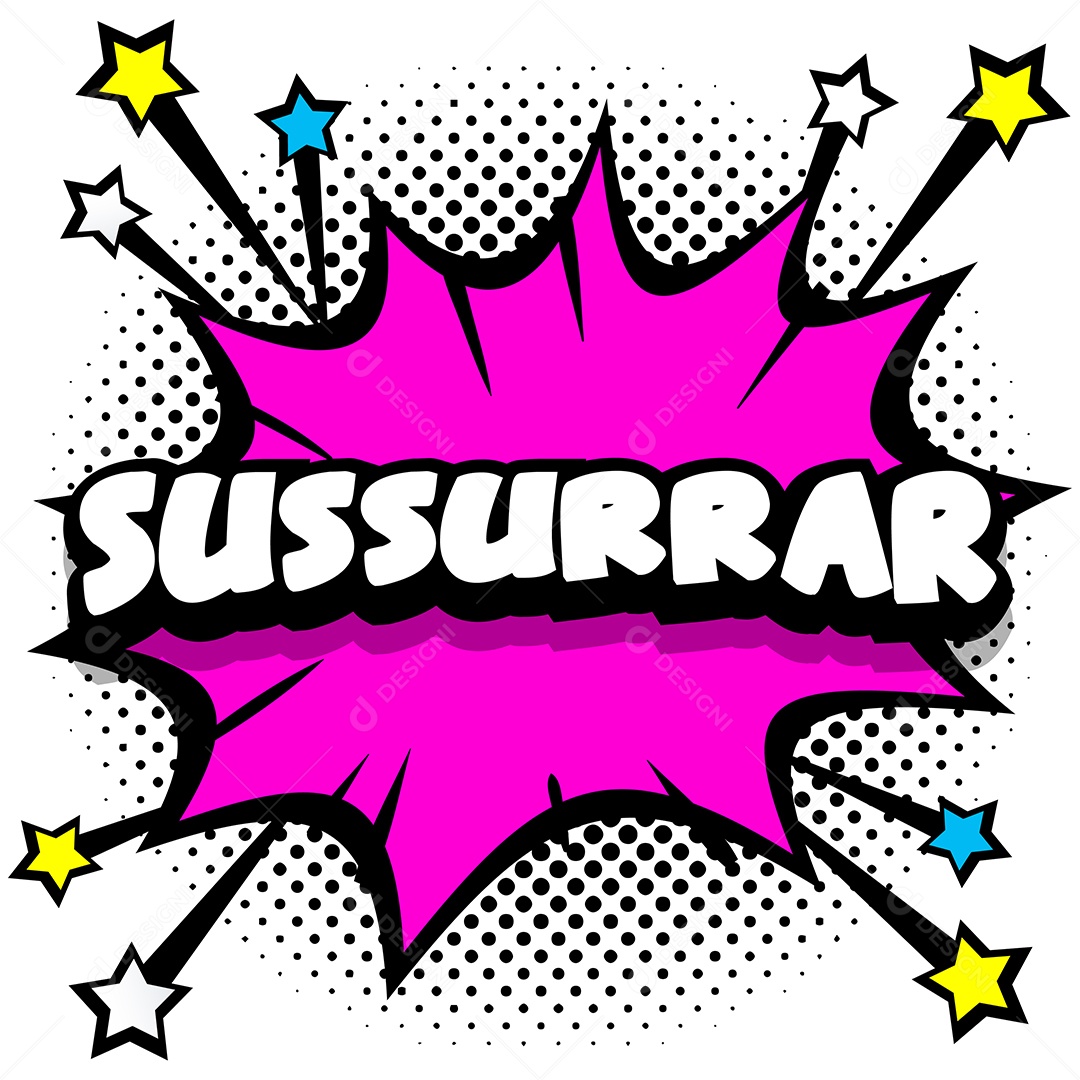 Quadrinhos Bolhas de Fala Livro Sussurrar Roxo Vetor EPS