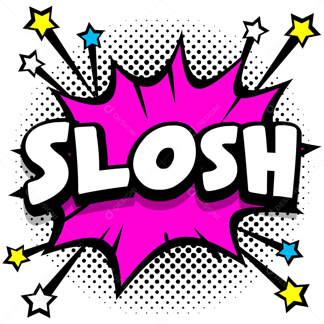 Quadrinhos Bolhas de Fala Livro Slosh Vetor EPS