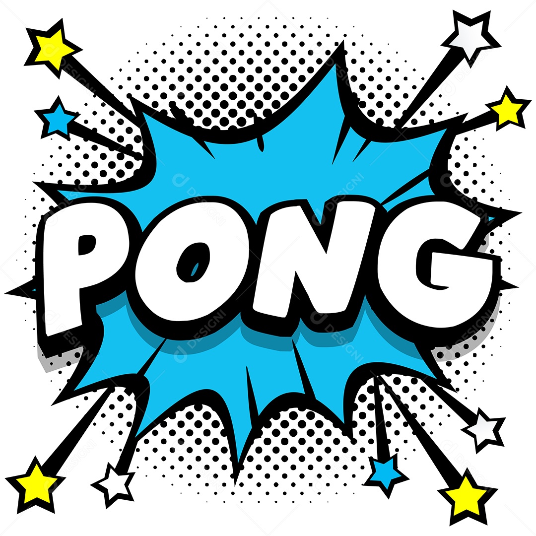 Quadrinhos Bolhas de Fala Livro Pong Vetor EPS