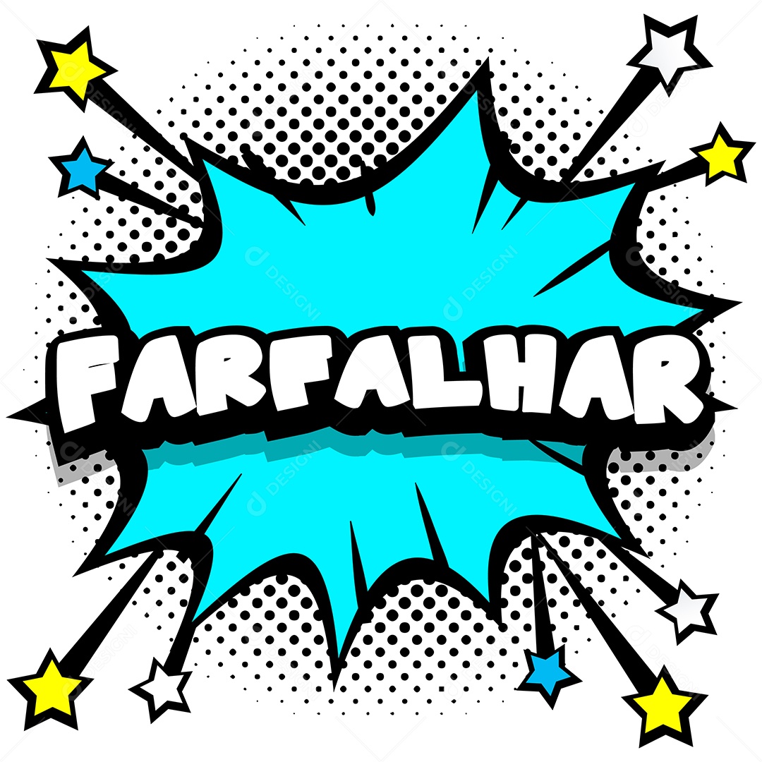 Quadrinhos Bolhas de Fala Livro Farfalhar Azul Vetor EPS