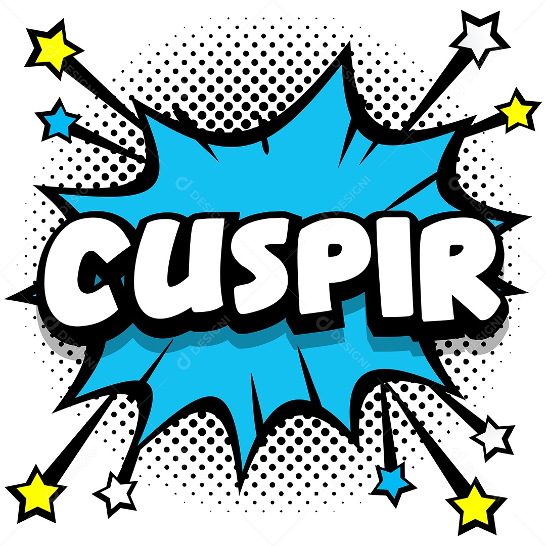 Quadrinhos Bolhas de Fala Livro Cuspir Azul Vetor EPS