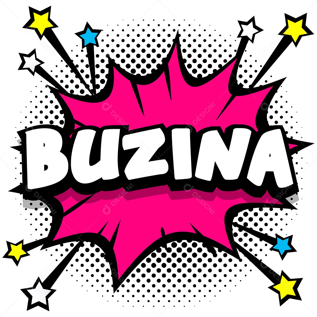 Quadrinhos Bolhas de Fala Livro Buzina Rosa Vetor EPS