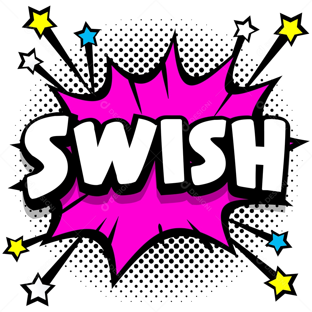 Quadrinhos Bolhas de Fala Livro Swish Rosa Vetor EPS