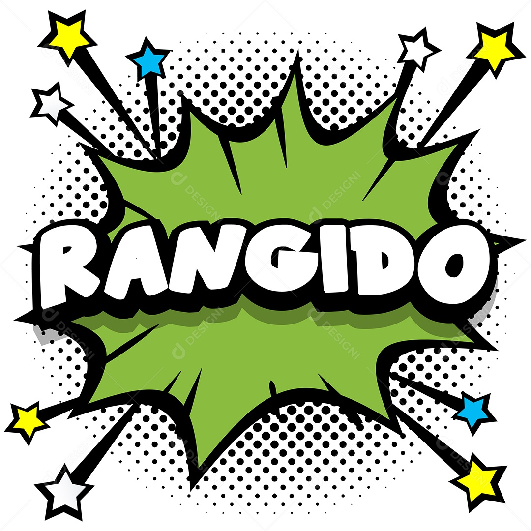 Quadrinhos Bolhas de Fala Livro Rangido Verde Vetor EPS