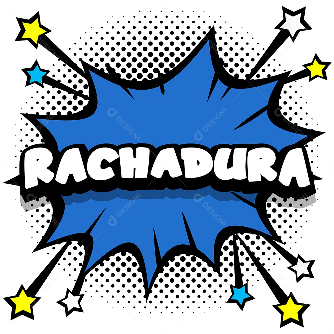 Quadrinhos Bolhas de Fala Livro Rachadura Azul Vetor EPS