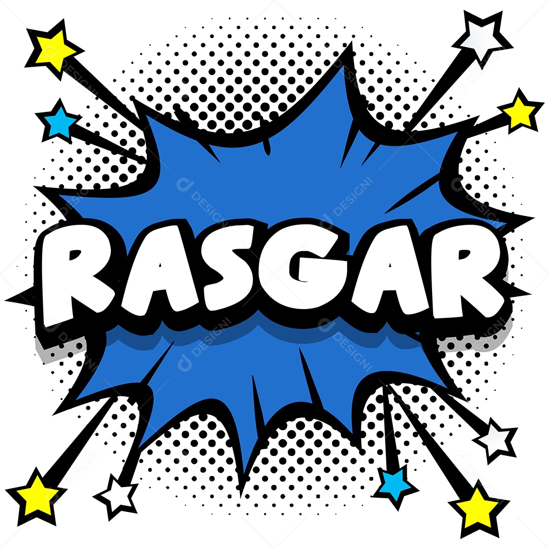 Quadrinhos Bolhas de Fala Livro Rasgar Azul Vetor EPS