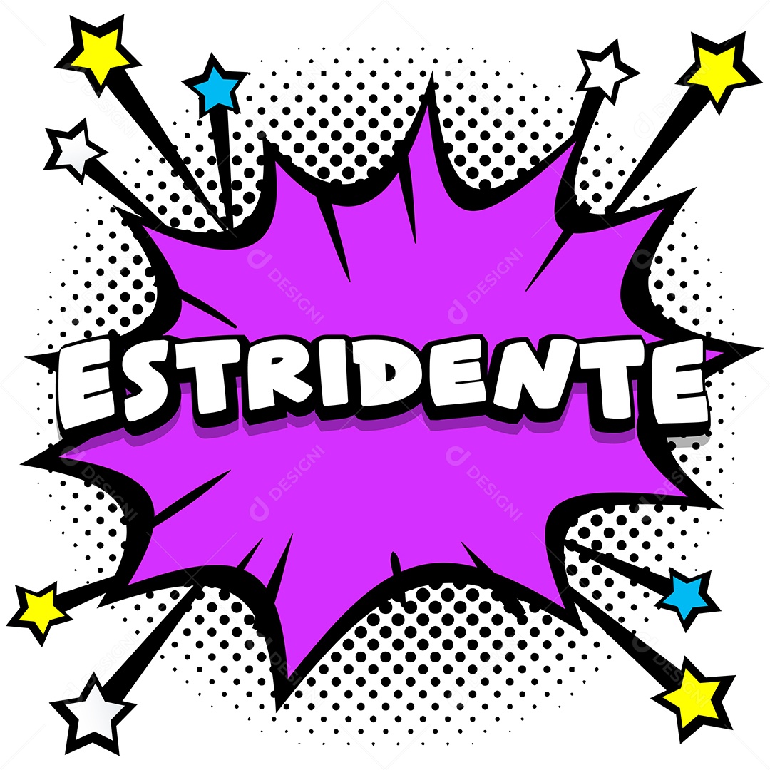 Quadrinhos Bolhas de Fala Livro Estridente Roxo Vetor EPS