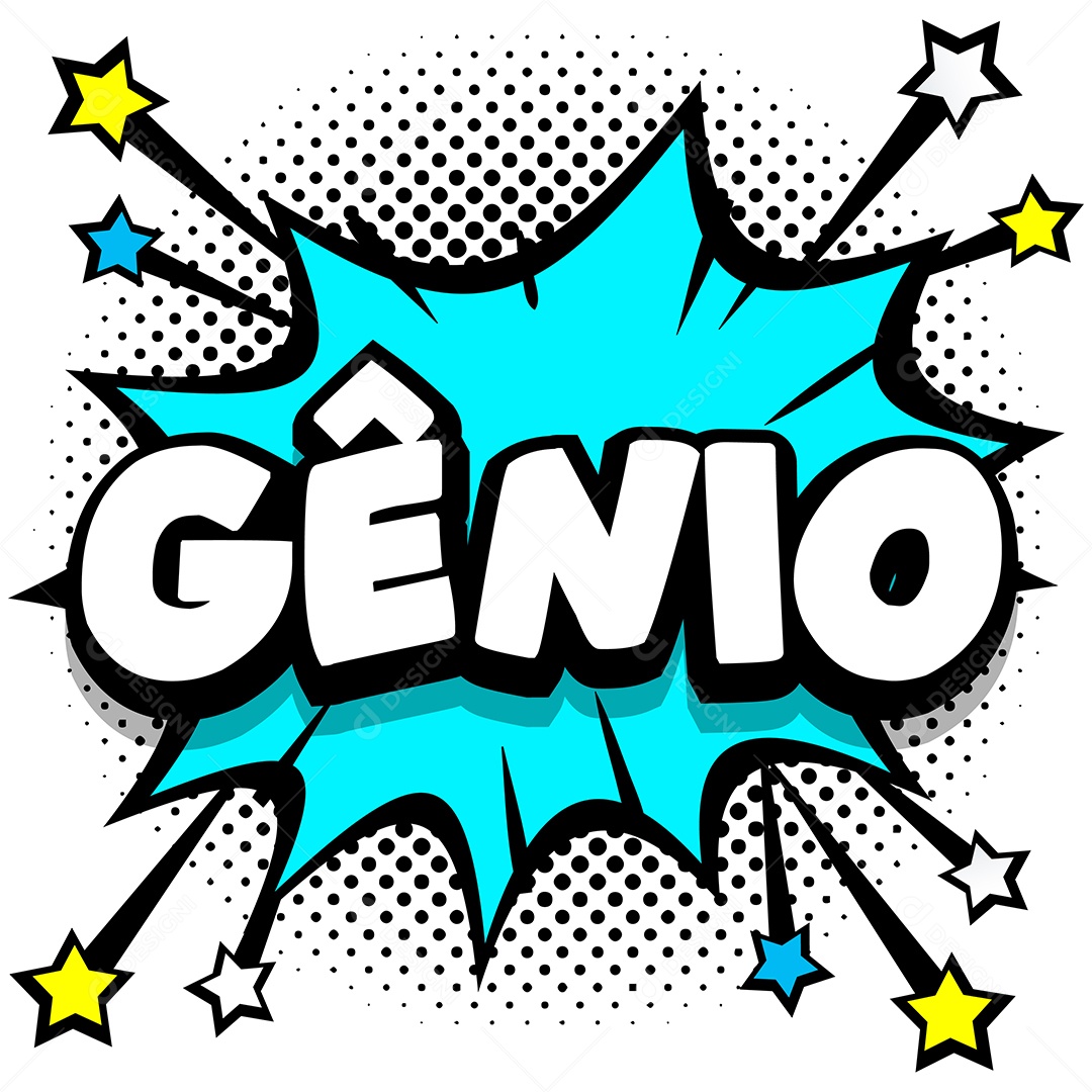 Quadrinhos Bolhas de Fala Livro Gênio Azul Vetor EPS