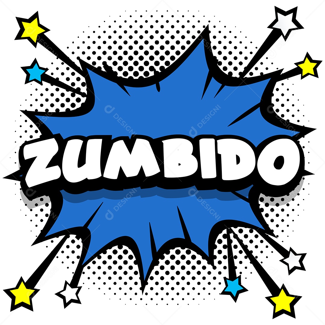 Quadrinhos Bolhas de Fala Livro Zumbido Azul Vetor EPS