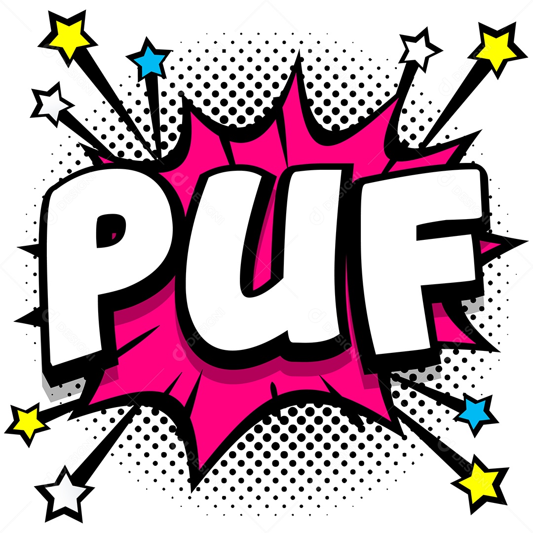 Quadrinhos Bolhas de Fala Livro Puf Rosa Vetor EPS