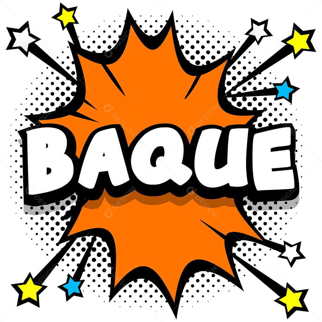 Quadrinhos Bolhas de Fala Livro Baque Laranja Vetor EPS