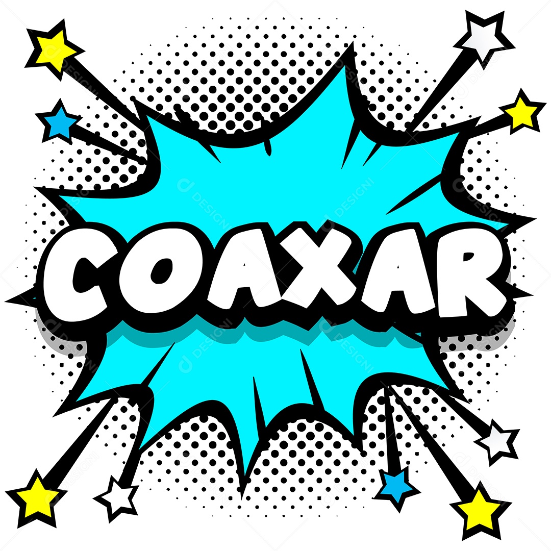 Quadrinhos Bolhas de Fala Livro Coaxar Azul Vetor EPS