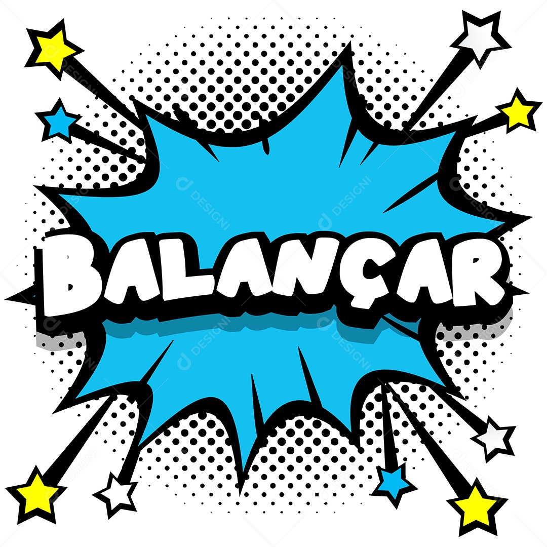 Quadrinhos Bolhas de Fala Livro Balançar Azul Vetor EPS