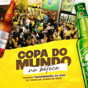 Copa do Mundo no Boteco Cervejaria Social Media PSD Editável