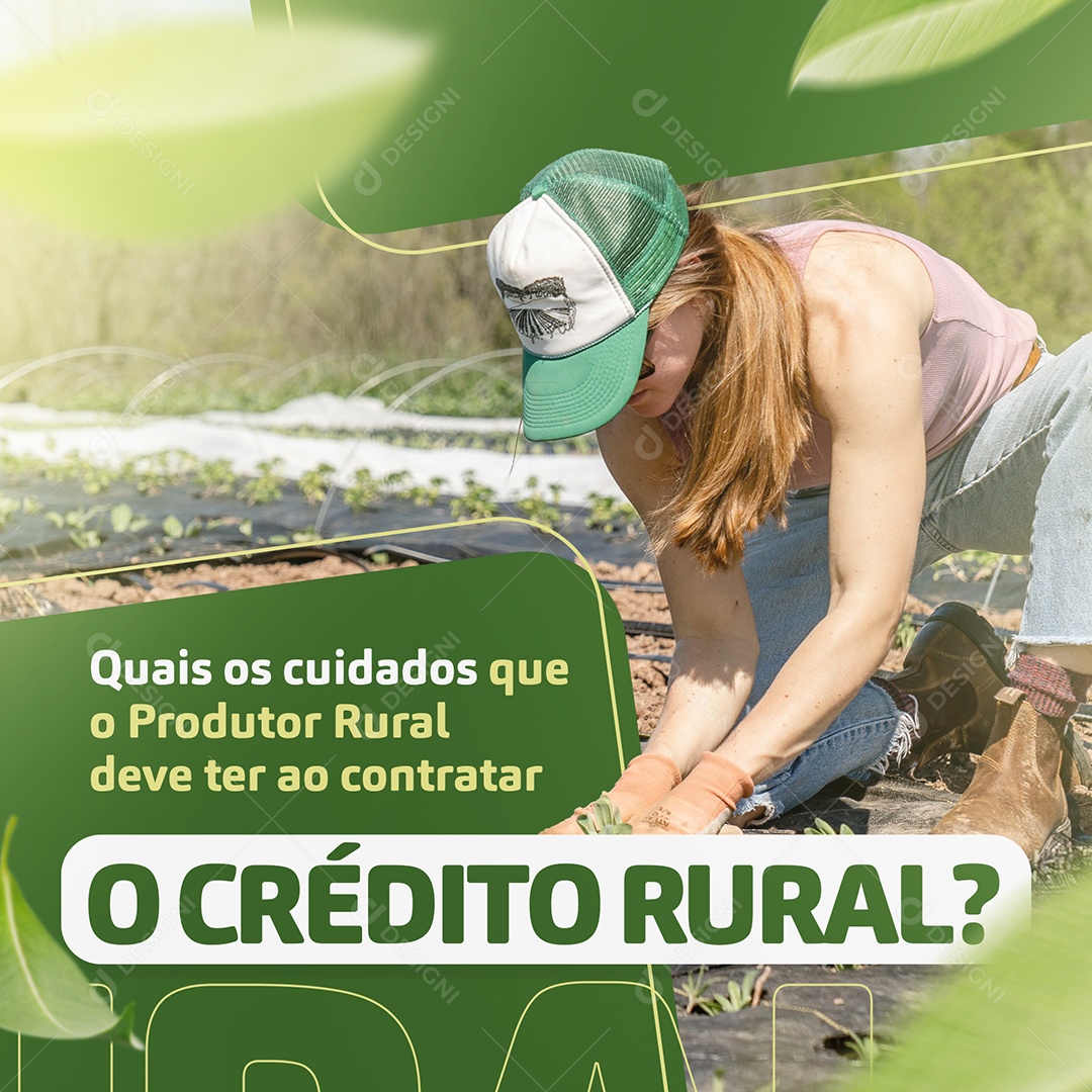 Quais os Cuidados Agro Social Media PSD Editável