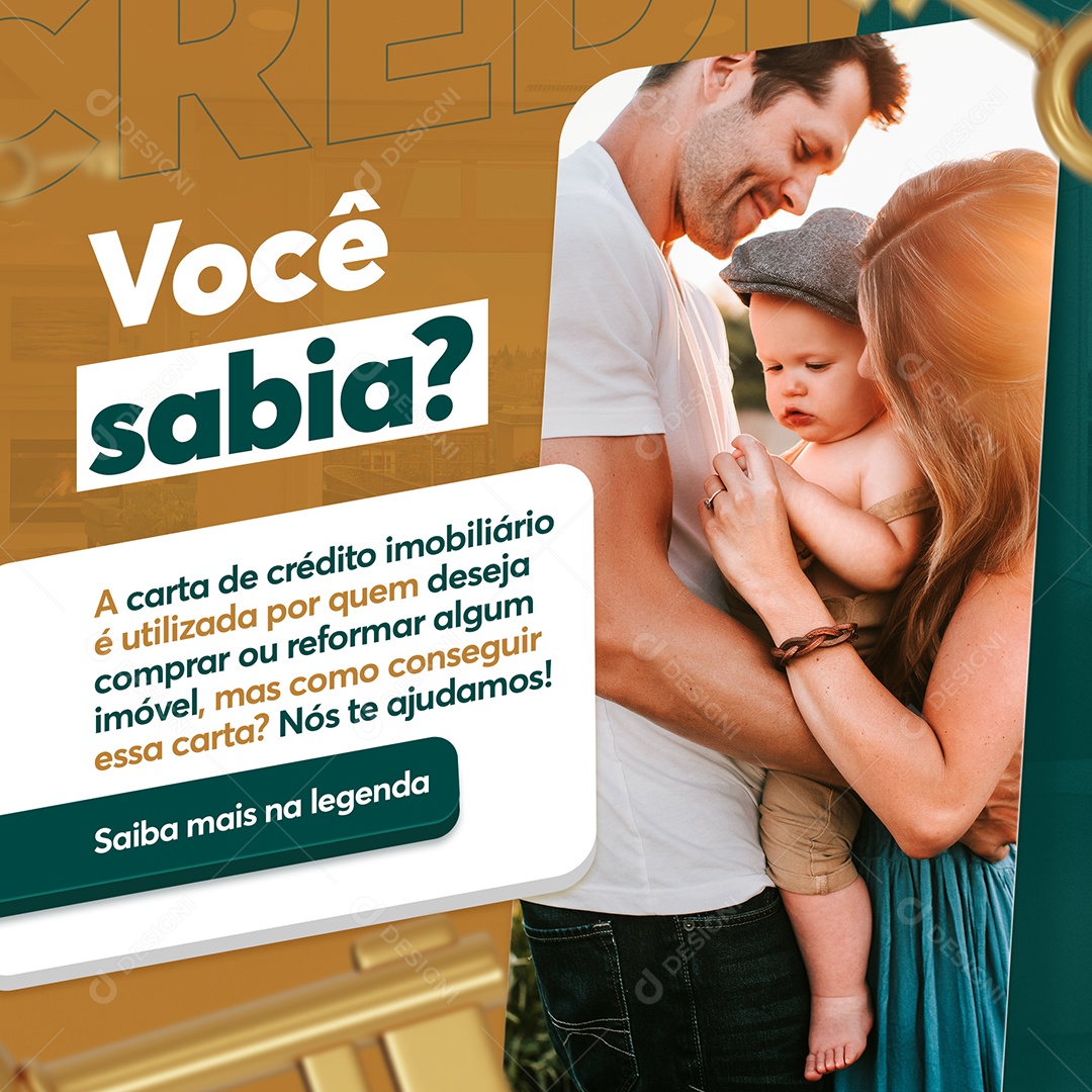 Você Sabia Imobiliária Social Media PSD Editável