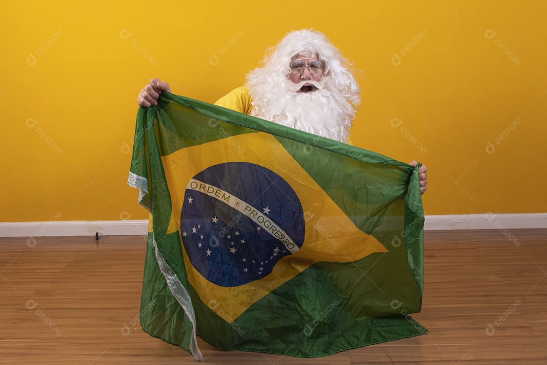 Papai Noel torcendo para brasil Copa Do Mundo