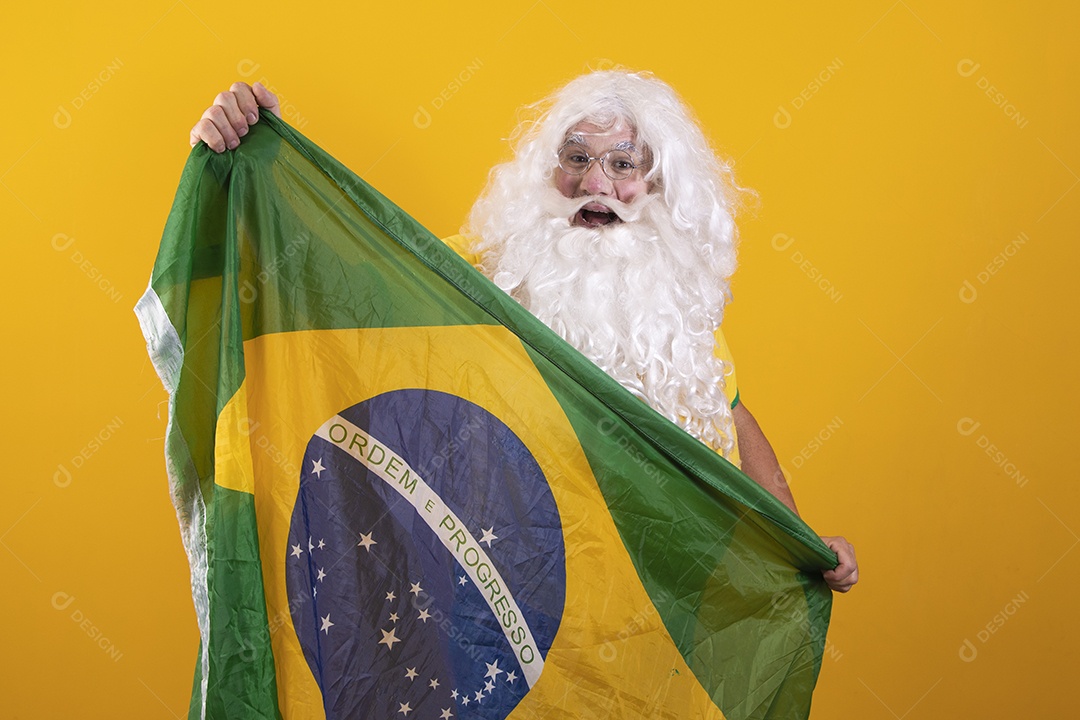 Papai Noel torcendo para brasil Copa Do Mundo