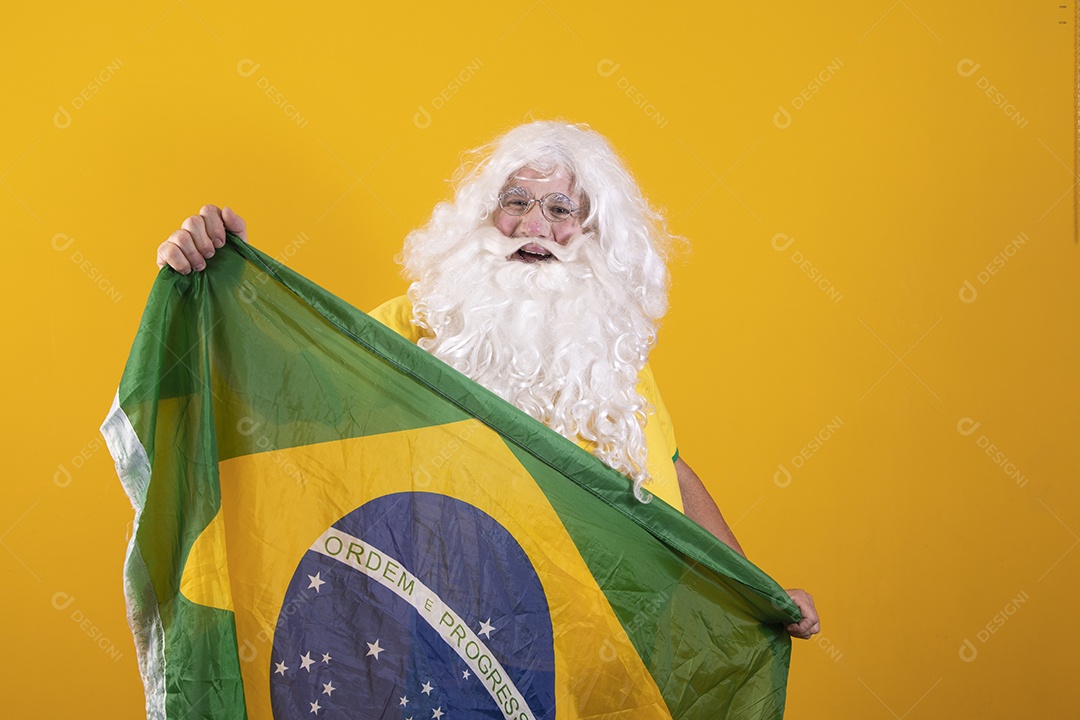 Papai Noel torcendo para brasil Copa Do Mundo