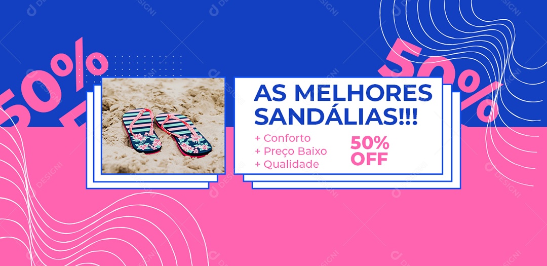 Capa de Facebook Loja de Sandálias PSD Editável