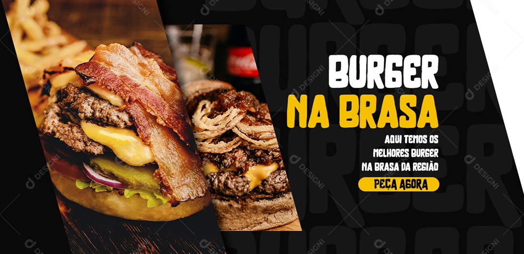Capa de Facebook Hamburgueria PSD Editável