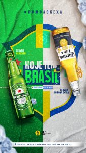 Social Media Hoje Tem Brasil Heineken Corona Extra PSD Editável